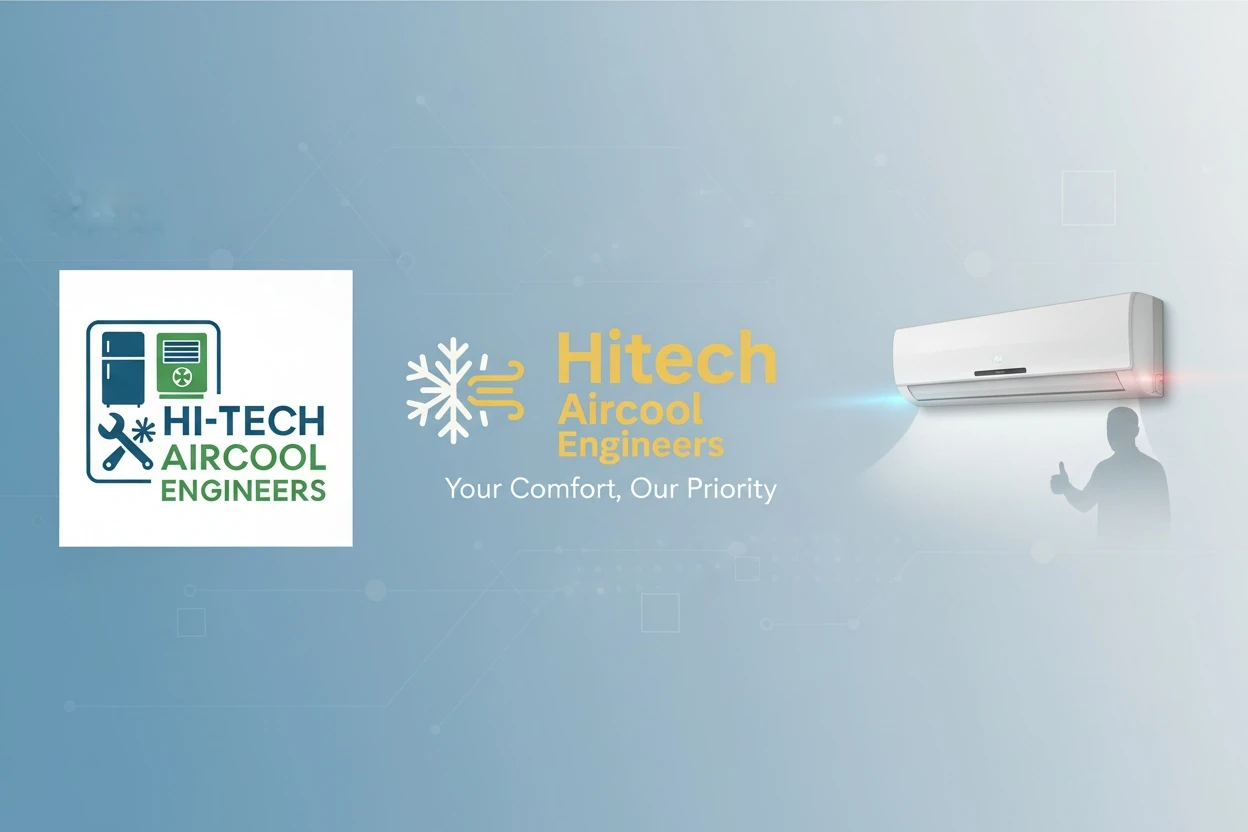 Hi-Tech Aircool Engineers team repairing walk-in cooler in Vadodara