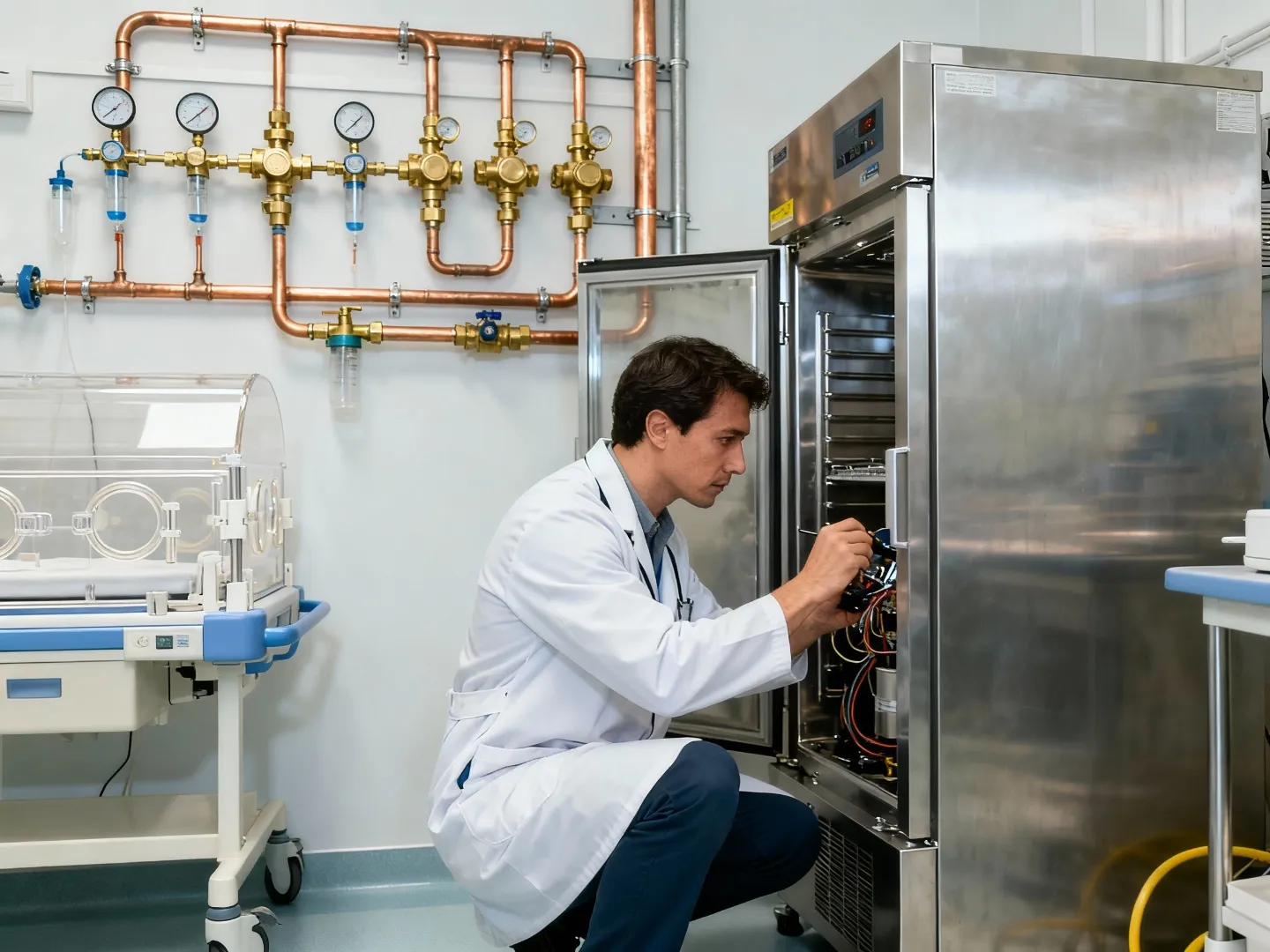 Infant incubator medical equipments repair service gandhidham and sensor calibration gandhidham