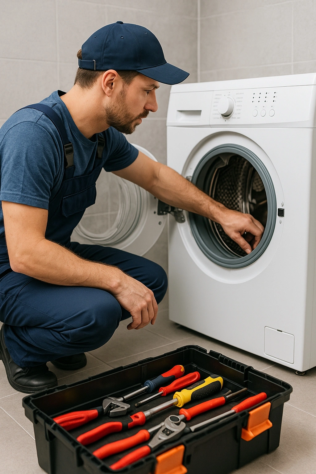 Professional washing machine repair service anand technician at work in anand