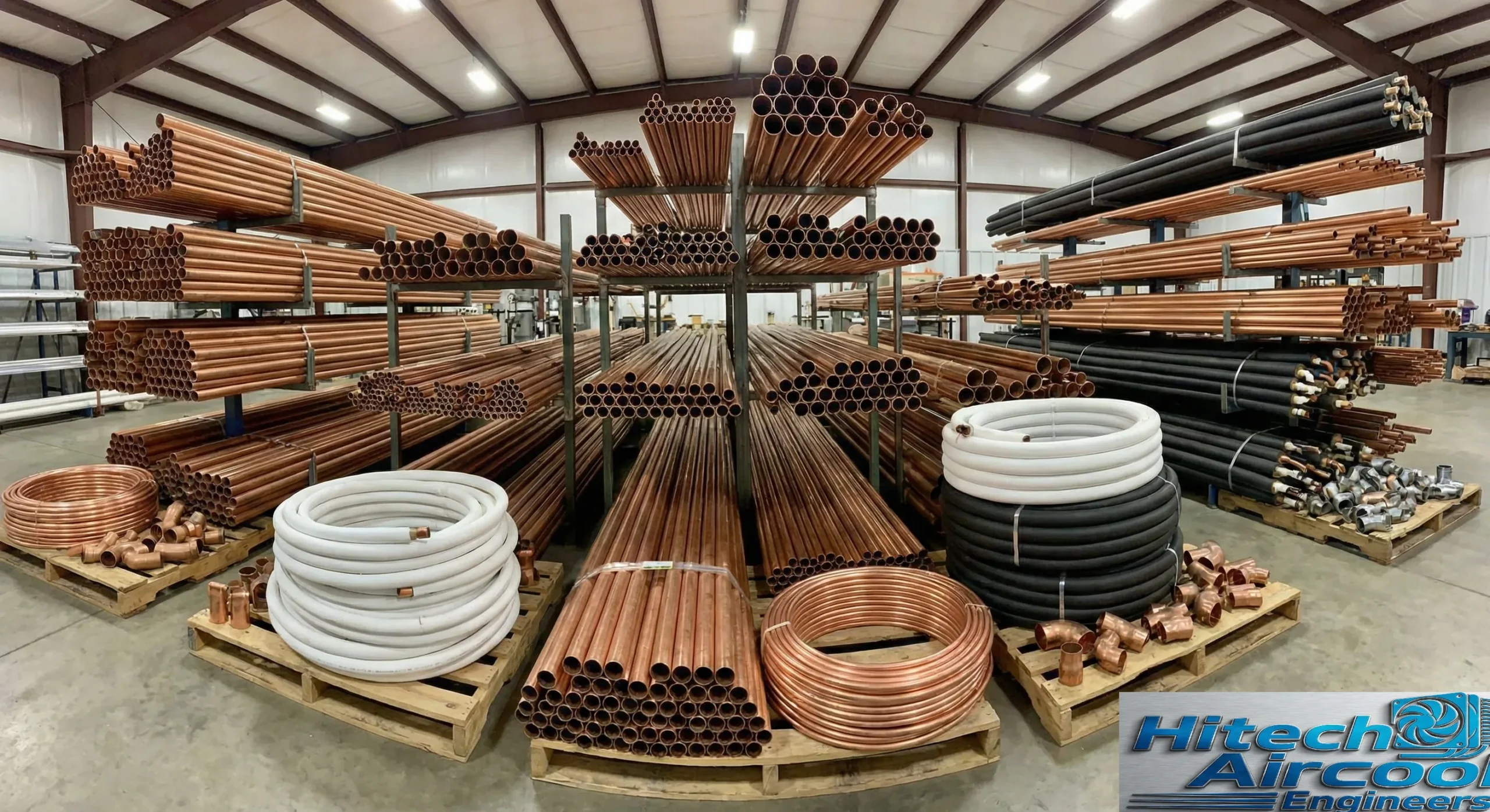 Copper Pipe 1-1/8" Hard Length 28.58 Mm 18 Swg / 1.2Mm | Hitech Aircool Engineers 2 HVAC copper pipes
